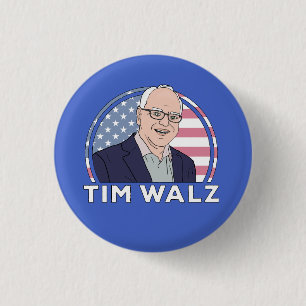 Politik Tim Walz Button