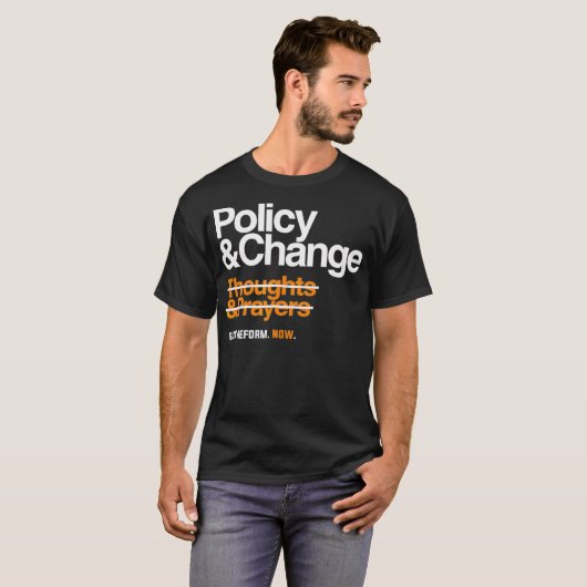 Politik und Wandel für die Reform des Waffenrechts T-Shirt (Vorne ganz)