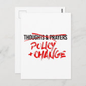 Politik und Wandel jetzt Postkarte (Vorne/Hinten)