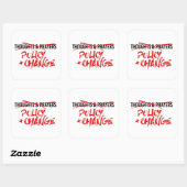 Politik und Wandel jetzt Quadratischer Aufkleber (Blatt)