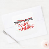 Politik und Wandel jetzt Quadratischer Aufkleber (Umschlag)