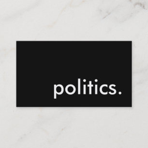 Politik. Visitenkarte