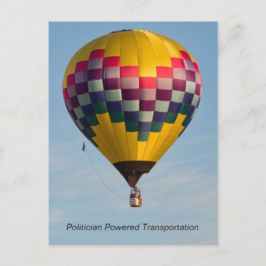 POLITIKER BEFUGTER TRANSPORTATION POSTKARTE (Vorderseite)