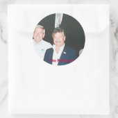 Politiker Runder Aufkleber (Tasche)
