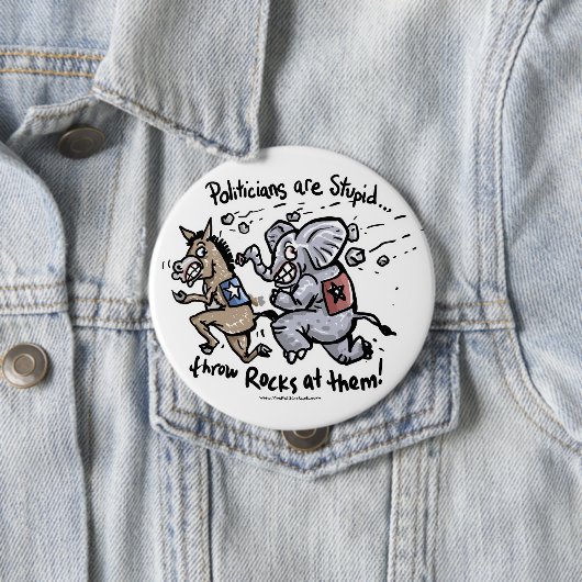Politiker sind dumm button (Beispiel)