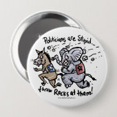 Politiker sind dumm button (Vorne & Hinten)