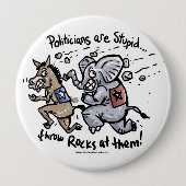 Politiker sind dumm button (Vorderseite)