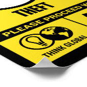 Politiker warnen Poster (Ecke)