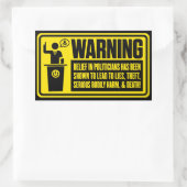 Politiker warnen Sticker (Tasche)