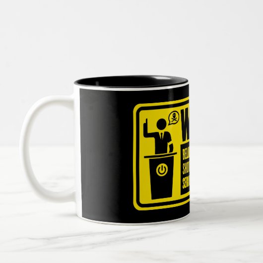 Politiker-warnende Tassen (Links)