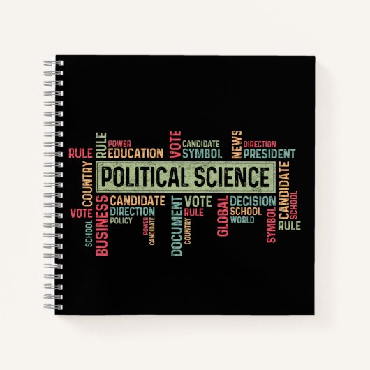 Politikwissenschaft Notizblock (Vorderseite)