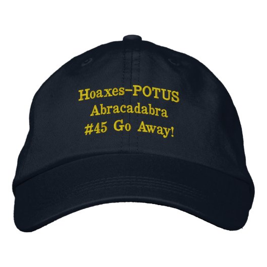 Politisch - #45 bestickte baseballkappe (Vorderseite)