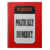 Politisch falsch notizblock (Vorderseite)
