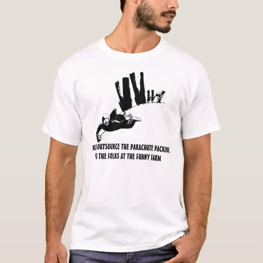 Politisch falsches Skydiving T-Shirt (Vorderseite)