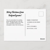 Politisch inkorrekte Christliche Weihnachtspostkar Postkarte (Rückseite)