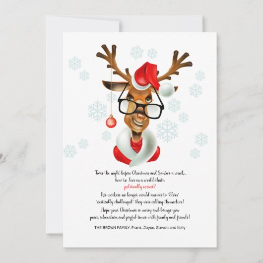 Politisch korrekte Weihnachtskarte Feiertagskarte (Vorderseite)