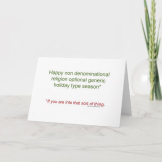 Politisch korrekter Feiertag Feiertagskarte