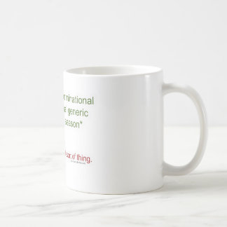 Politisch korrekter Feiertag Kaffeetasse