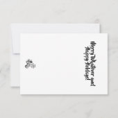 Politisch korrekter Urlaub Dankeskarte (Rückseite)