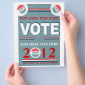 Politische Abstimmung Flyer (Hand)