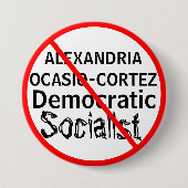 Politische Anti-Alexandria Ocasio-Cortez Button (Vorderseite)