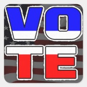 Politische Aufkleber für die Wahl (Vorderseite)