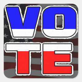 Politische Aufkleber für die Wahl