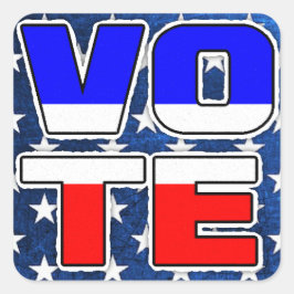 Politische Aufkleber für die Wahl