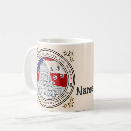 Politische Billionäre Kaffeetasse (Vorderseite Links)