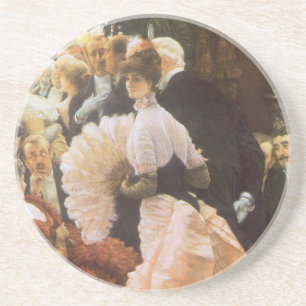 Politische Dame von James Tissot, Vintage Viktoria Getränkeuntersetzer
