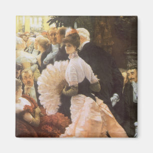 Politische Dame von James Tissot, Vintage viktoria Magnet