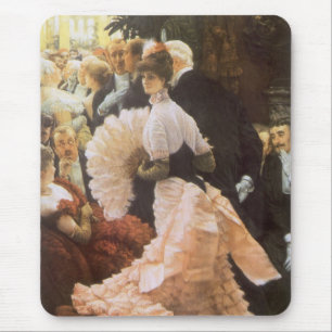 Politische Dame von James Tissot, Vintage viktoria Mousepad