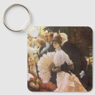 Politische Dame von James Tissot, Vintage Viktoria Schlüsselanhänger