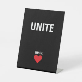 Politische Einheit der Demokratie Sockelschild