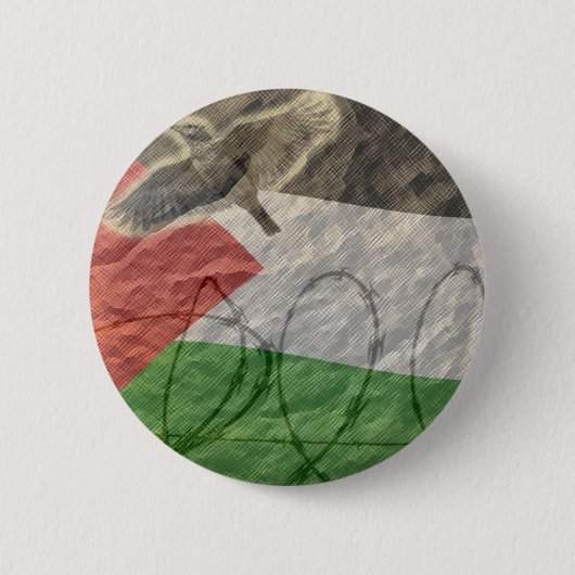 politische Einzelteile, baskisch/palesinian Button (Vorderseite)