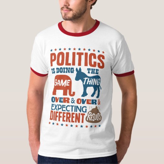 Politische Erwartungen T-Shirt (Vorderseite)