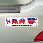 Politische Evolution Autoaufkleber (Auf Auto)
