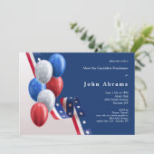 Politische Fundraiser Einladung (Stehend Vorderseite)