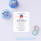 Politische Fundraising-Flyer mit GOP Elephant Flyer (Einzeln)
