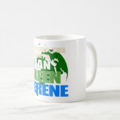 Politische globale Erwärmung Kaffeetasse (VorderseiteRechts)