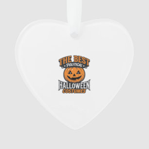 Politische Halloween-Kostüm-Kürbis-Vintage-Shirt_ Ornament