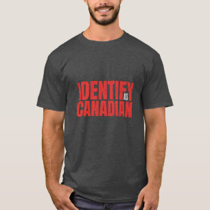 Politische Identifikation kanadischer Designs poli T-Shirt