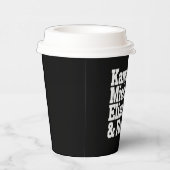 Politische Kamala Michelle Elizabeth Ruth Pappbecher (Rechts)