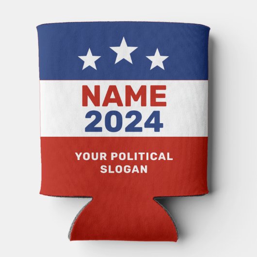 Politische Kampagne 2024 Rot-Blau-Wahlen in den US Dosenkühler (Rückseite)