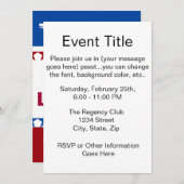 Politische Kampagne Einladung (Vorne/Hinten)