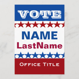 Politische Kampagne Einladung