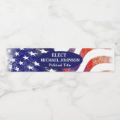 Politische Kampagne für benutzerdefinierte Wahlen Wasserflaschenetikett (Einzelnes Label)