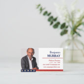 Politische Kampagne für kundenspezifisches Foto Visitenkarte (Stehend Vorderseite)