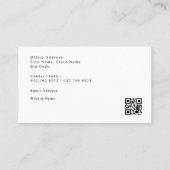 Politische Kampagne mit QR Code Business Card Visitenkarte (Rückseite)