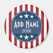 Politische Kampagne - Patriotische US Flagge Magnet (Vorne)